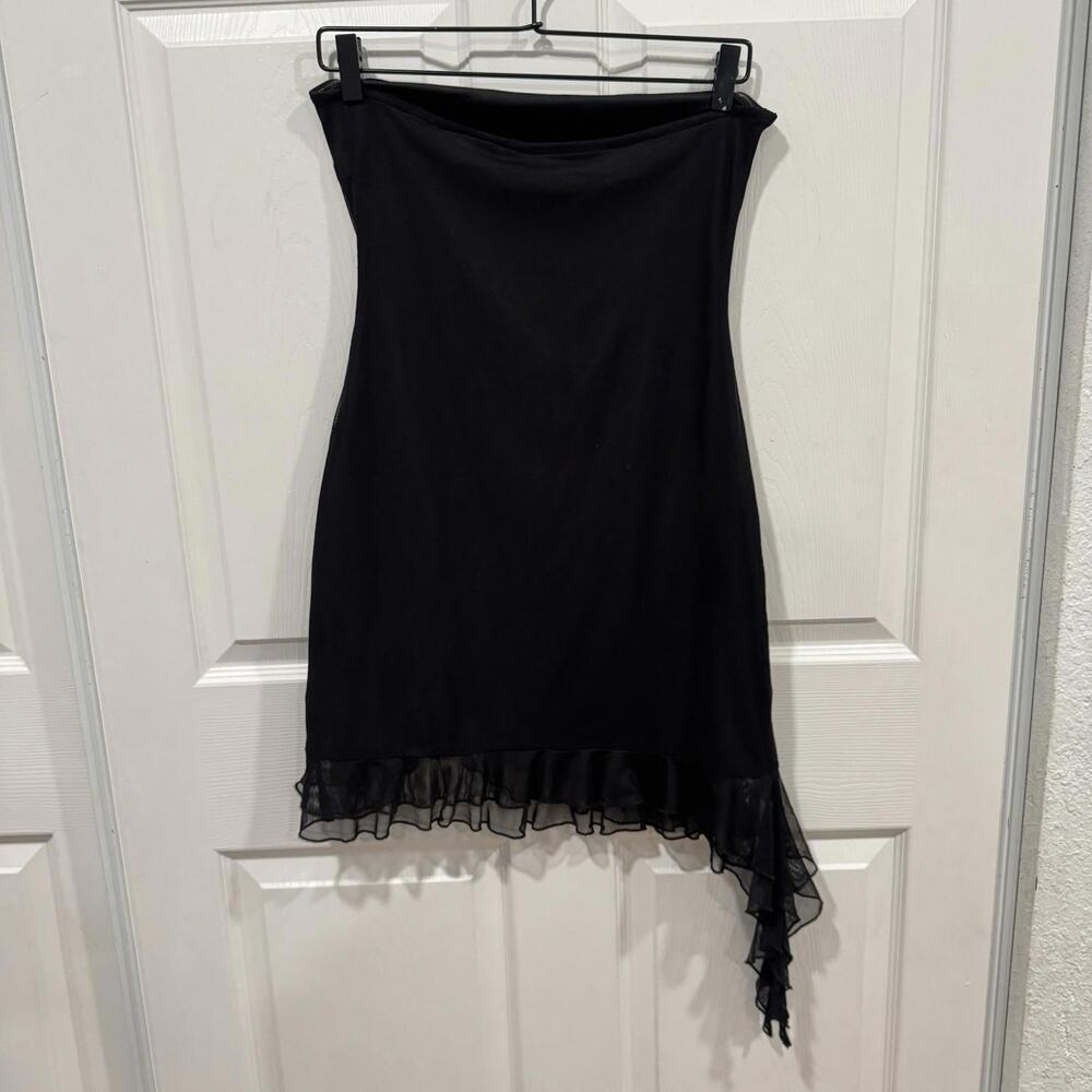Women’s Perfect Stranger Zala Recycled‎ Mesh Dress Strapless Flowy Lined Size 12 - Picture 6 of 10